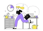 Woman in a Hurry