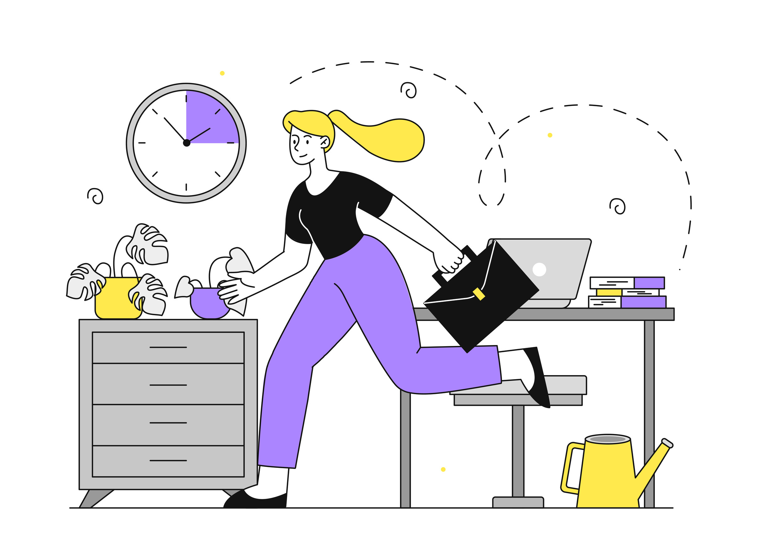 Woman in a Hurry