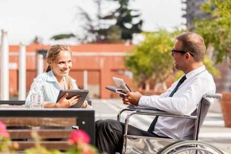 Businessman in a Wheelchair