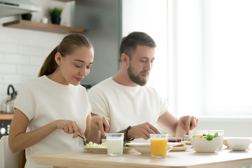 Couple Eating Together