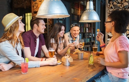 Friends at a Pub