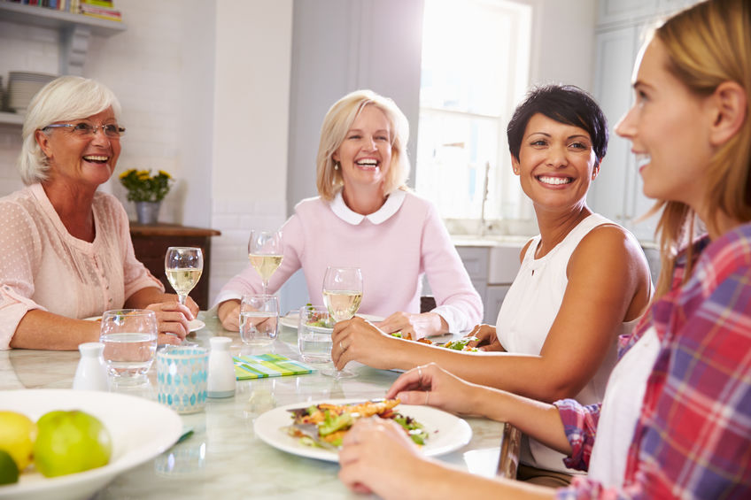 Friends Enjoying a Meal