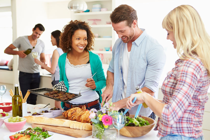 Friends Preparing Dinner