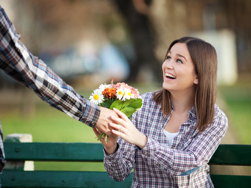 giving flowers speech