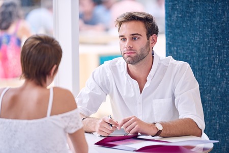 Man and Woman Talking