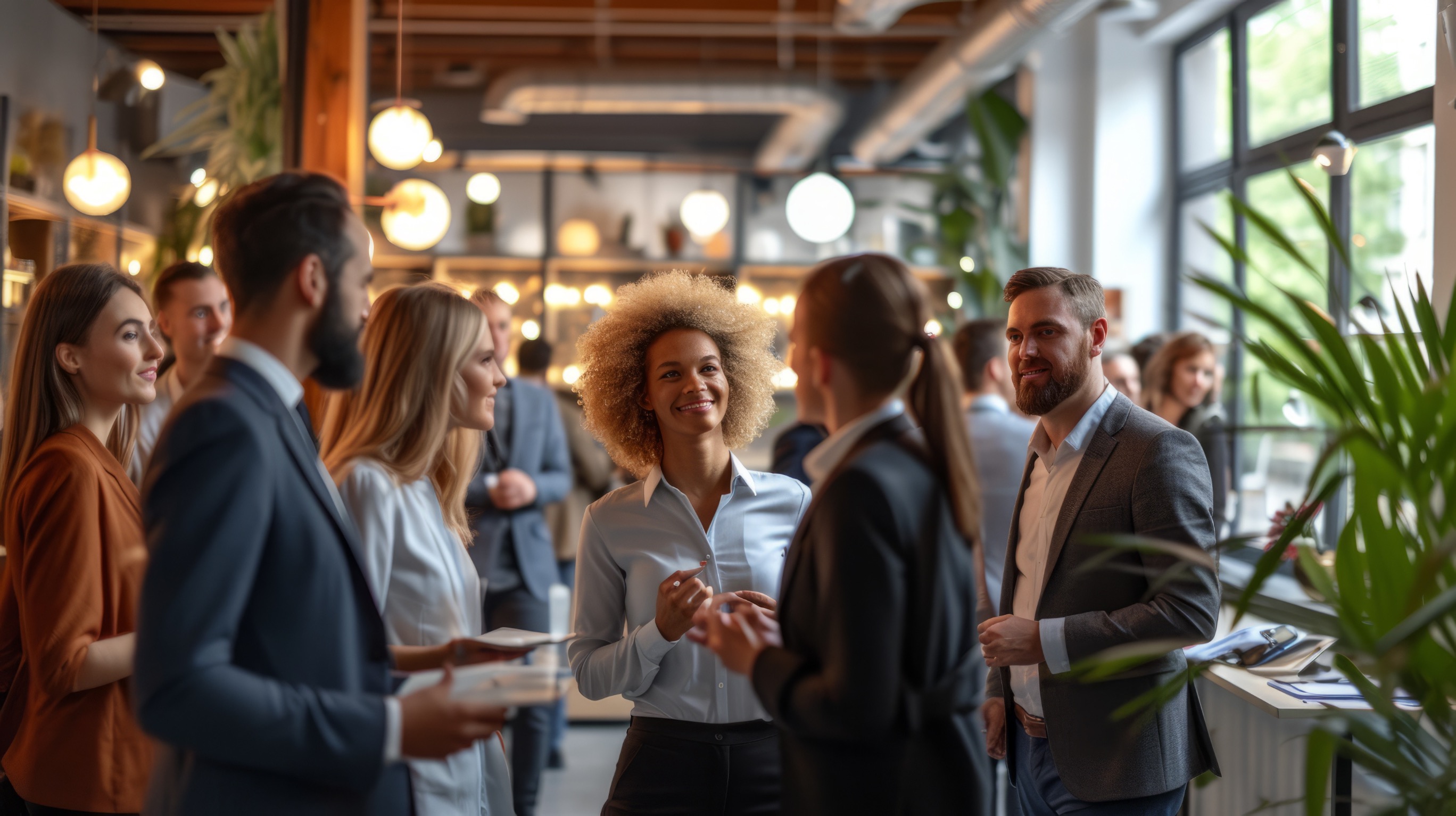 People at a Networking Event