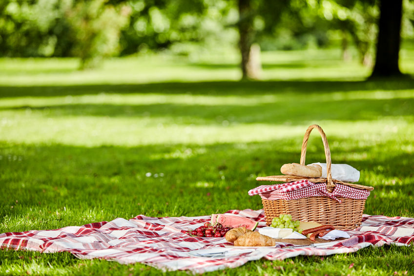 Picnic Basket and Blanket