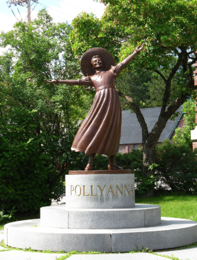Pollyanna Statue in Littleton, NH