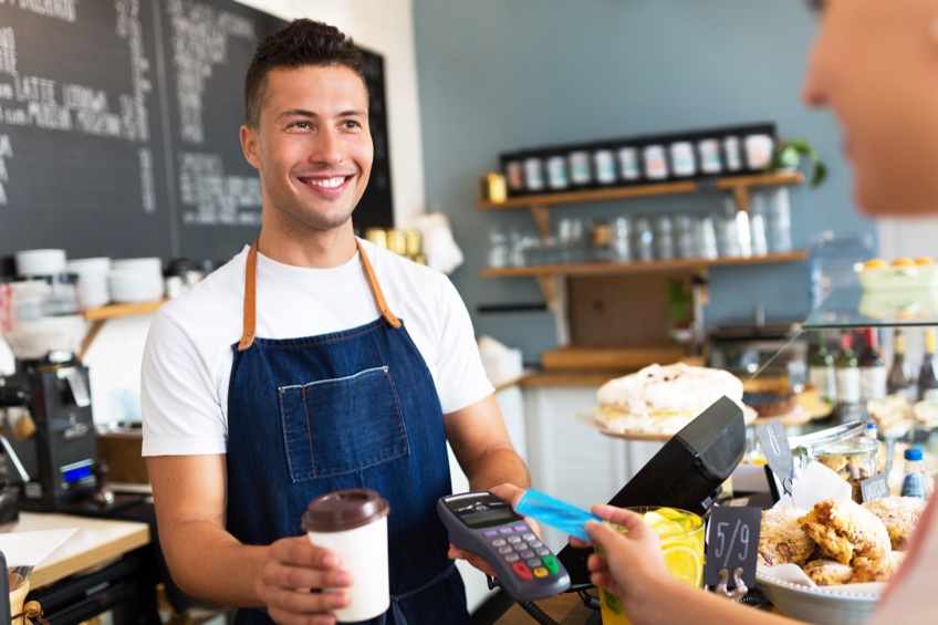 Smiling Cafe Owner