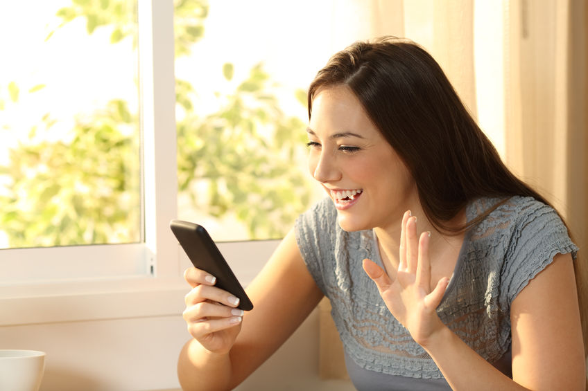 Woman on a Video Call