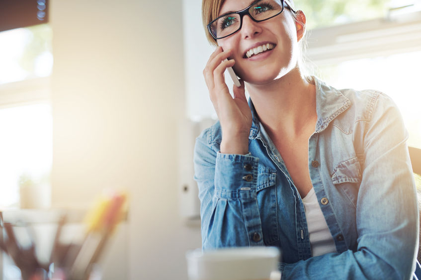 Woman on a Phone