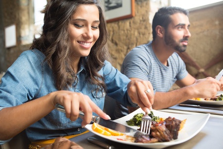 Couple Dining Together