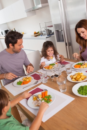 Family Eating Together