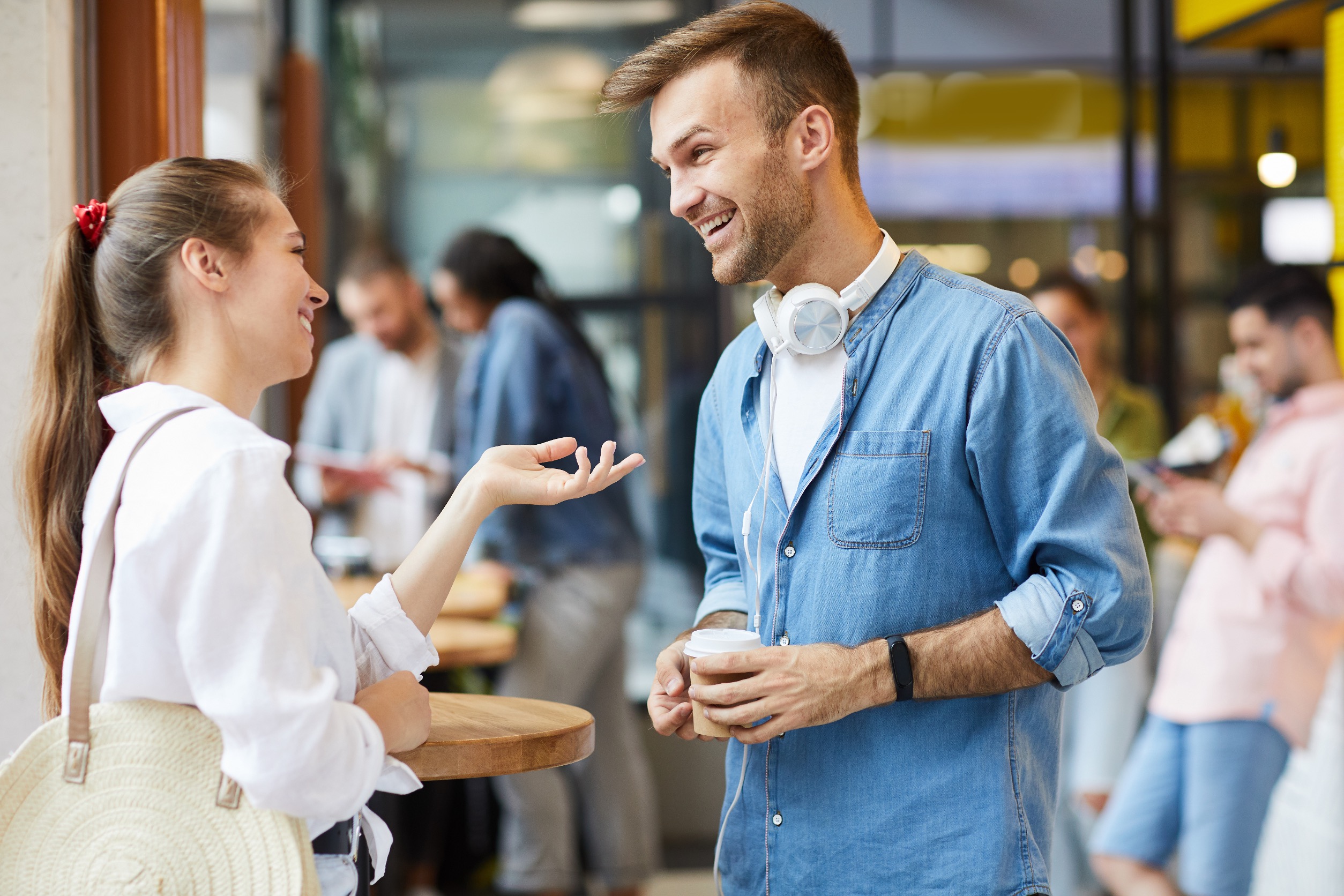 Friends Chatting Over Coffee