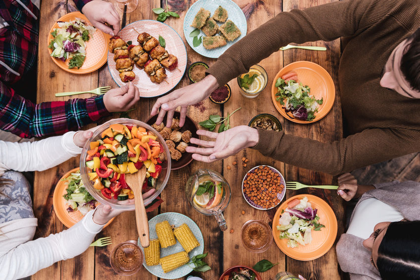 Friends Having Dinner