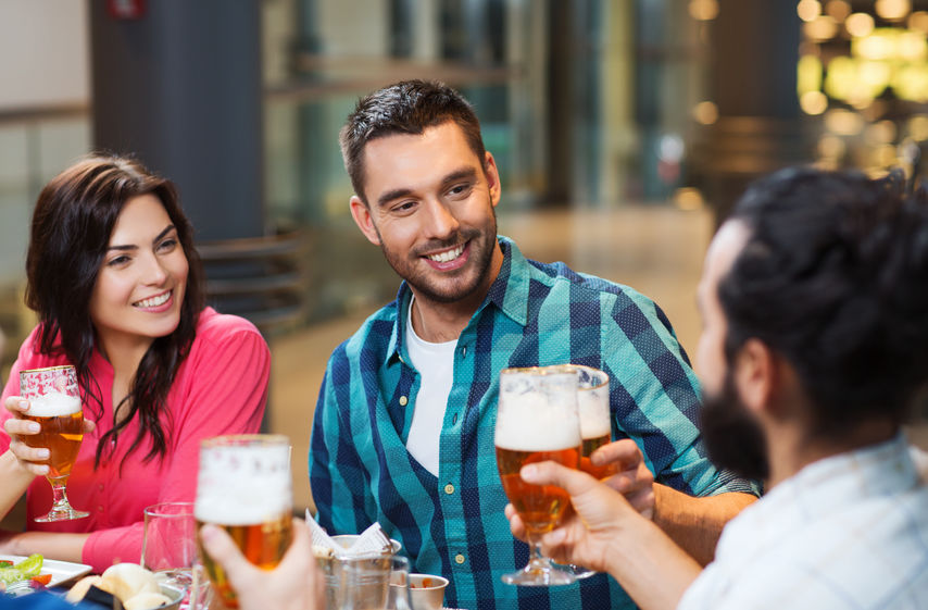 Friends in a Bar